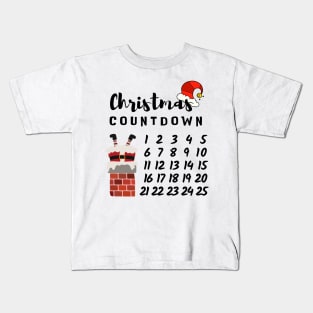 Christmas Count Down. Holiday Vibes, Celebrate Xmas Kids T-Shirt